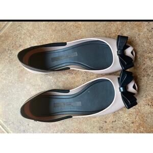 Melissa pvc flats pale pink/black Sz 7